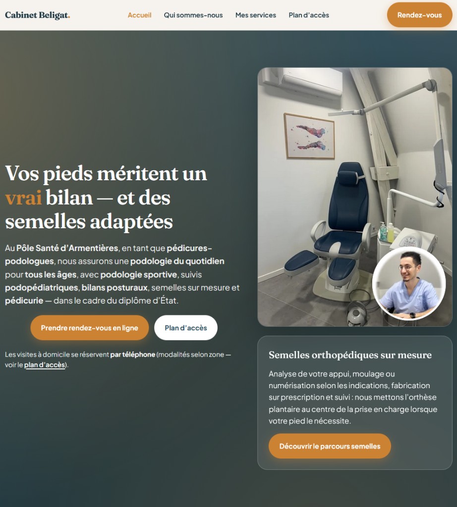 Aperçu du site Cabinet Beligat